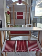 großer, massiver Kaufladen Kaufmannsladen von howa - Farbe Rot / Weiß