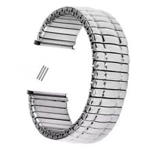 Edelstahl Stretch-Uhrenarmband  Zugband Flexband  Silber/Gold 12 14 16 18 20 