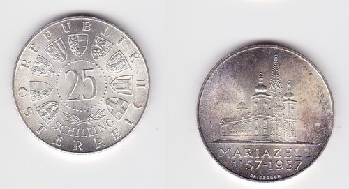 Schilling silber münze - 25,