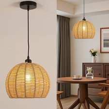 Rattan hängelampe - rattan,