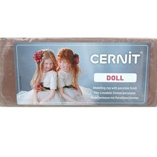 CERNIT DOLL Puppen Modelliermasse mit Porzellanschimmer Polymer Clay 500g nougat