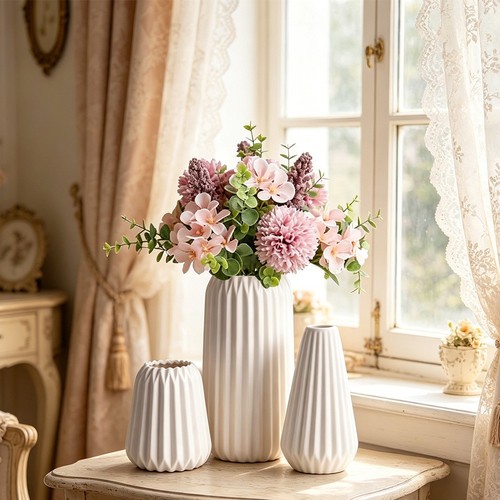 Moderne gestreifte vase für - moderne,