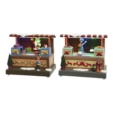 Lumineo - LED Weihnachtsdorf Marktstand LED Bewegung Animation ver. Varianten