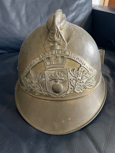 Antik feuerwehr messinghelm - antik,