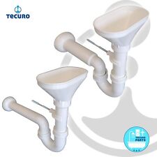 tecuro Trichtersiphon Geruchsverschluß Trichterablauf mit Wandhalterung