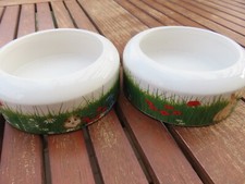 Kleintiernapf, Wassernapf, Futternapf  220 ml,  Frühlingswiesen-Design