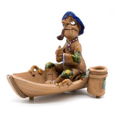 Räucherfigur Fischer Angler