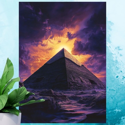 Pyramide poster schöne - poster,