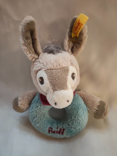 Steiff rassel esel - esel, greifring