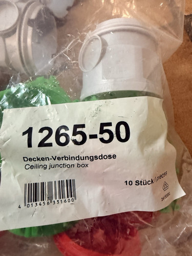 Decken verbindungsdose 1265 - decken-verbindungsdose, 1265-50