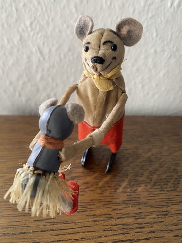 Schuco tanzfigur maus mit kind - maus,
