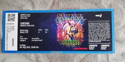 Santana oneness tour - oneness,