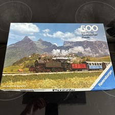 Ravensburger Puzzle Dampflokomotive 500 Teile von 1979 Eisenbahn Western Germany