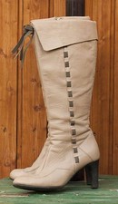 Exklusive Designerstiefel, Stiefel von Jette Joop, beige Gr 37,5, 38