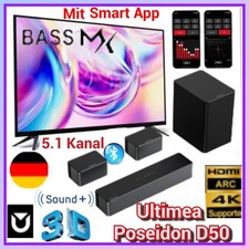 Soundbar ULTIMEA D50 Smart App Control, ARC HDMI wireless Subwoofer 5.1, BassMax