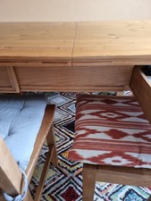 Massivholz Akazienholz Länge 1.40- Bis 180  B 90cm + 4 Stühle 400 Euro VB