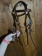 2 Horse Tack Mule Bridle