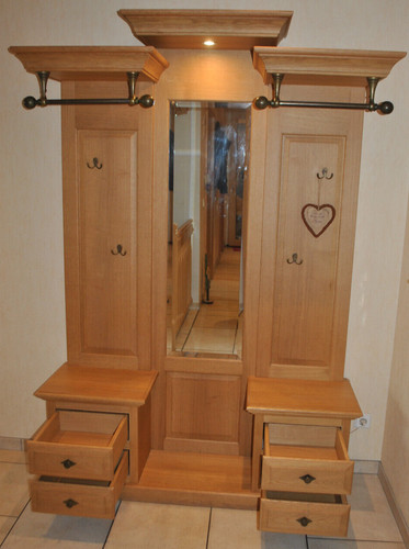 Wand garderobe eiche - wand-garderobe,