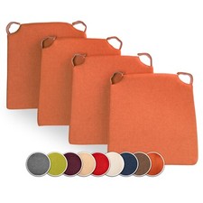 4er Set Stuhlkissen mit