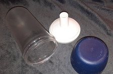 Tupperware Zuckerhut ohne Portionseinsatz in blau "Rarität"