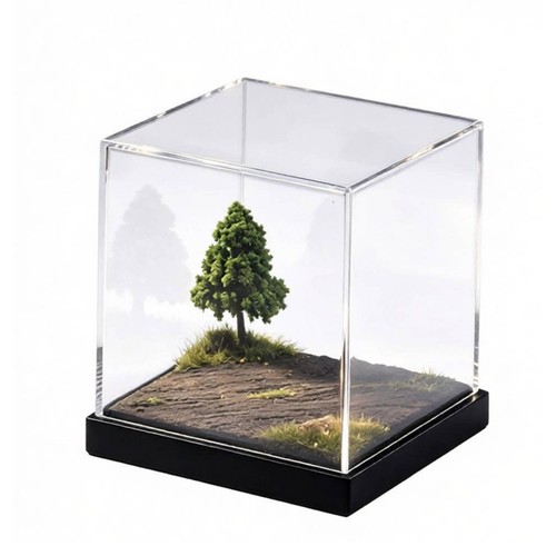 Acrylvitrine mit schwarzem