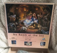EC44155 SunsOut 1000 Teile,Puzzle,No Room at The Inn by Tom duBois,Krippen 