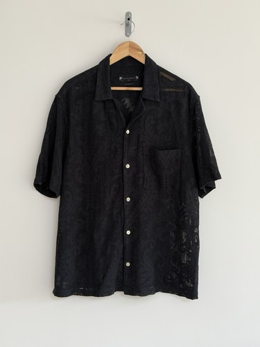 Allsaints spitzenhemd schwarz - spitzenhemd,