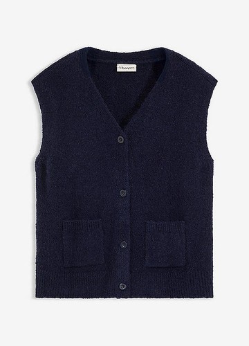 Oversize strick weste - oversize, gr