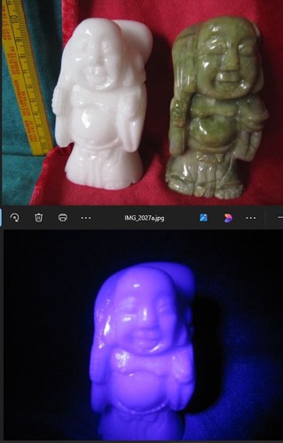 Mineralien buddha statue - mineralien:, 2x