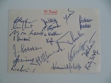 FC Basel ca.1961/62 signiert