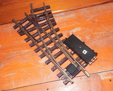 O.43] LGB Spur G 1205 Weiche rechts + elektr. Antrieb 1206 (guter Zustand)
