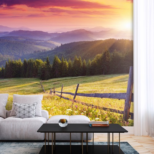 Wald landschaft berge - wald, natur