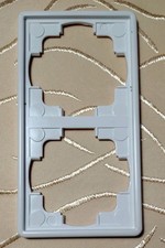 Gira Schalter Steckdosen Rahmen 2-fach S-Color Reinweiß System 55 Gebraucht