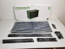 Bo-Camp Organizer Campingschrank, 16 Fächer, grau Camping Schrank Regal Zubehör