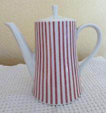 MELITTA ZÜRICH Streifen ROT mittelgroße Kaffeekanne 5-70  0,60 Liter TOP / 2 da