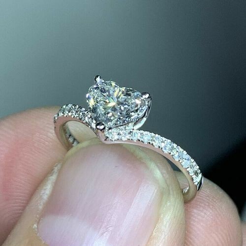 14k weißgold 20ct - 14k, 2,20ct