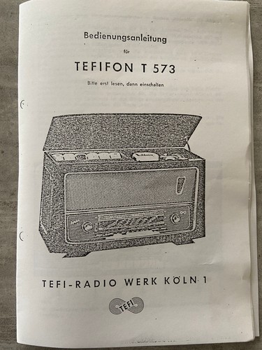 Tefi bedienungsanleitung für - tefi:,