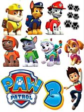 PAW Patrol Essbar Party Tortenaufleger Torte  Geburstag Zuckermasse + TEXT