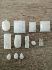 12 helle Weißer Mondstein