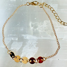 Armband Damen Gold – Armkette mit Plättchen – Modeschmuck Elegant – Geschenkidee