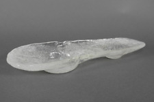 Vintage XL 70er Jahre skandinavisch / Swedish Bubbly Glas Ikebana Schale / Kerzenständer