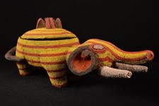 21879 A Primitive African Bamun Elefant Bowl Kamerun