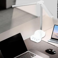 Doppelkopf-Schreibtischlampe LED Touch Dimmbar,mit USB-Aufladung Tischlampe