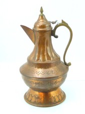 Orientalische Kupferkanne-Kaffeekanne-Mokkakanne-handarbeit-H=25cm-Gewicht 540gr