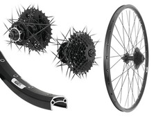 28 Zoll Hinterrad inkl.9 Fach Kassette 11-34 Shimano Disk Laufrad 6-Loch schwarz