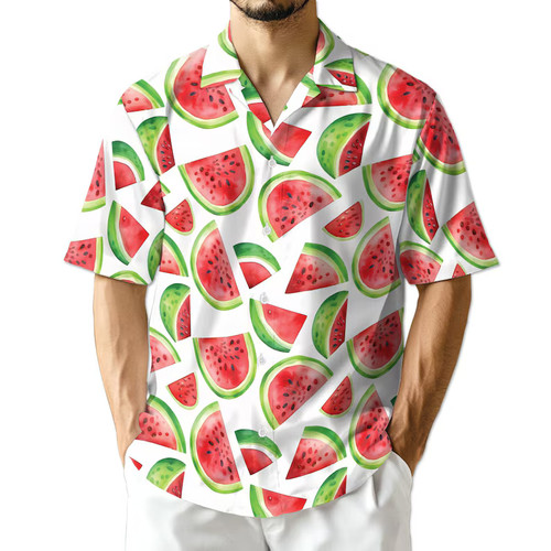 Watermelon hawaiian shirt - watermelon,