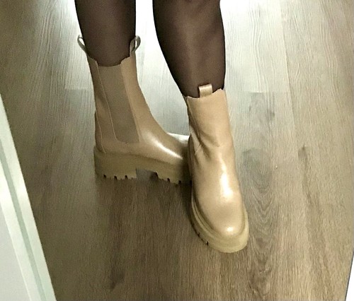 Damen lederboots mit echtem - damen,