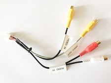 CLARION NX RCA Kabel 10pin Cable für NX503E NX504E NX505E Video IN OUT Audio IN