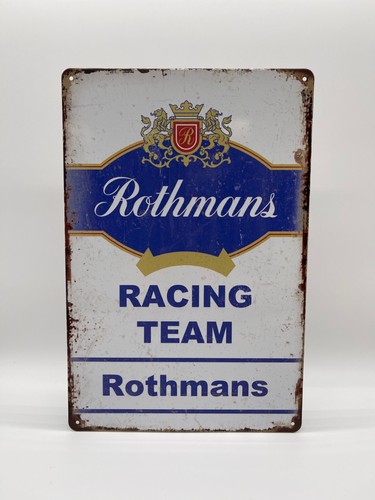 Blechschild rothmans racing - blechschild,