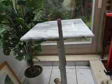 Garten-Bistrotisch Stahl Marmor H 75, 33 x 33 cm